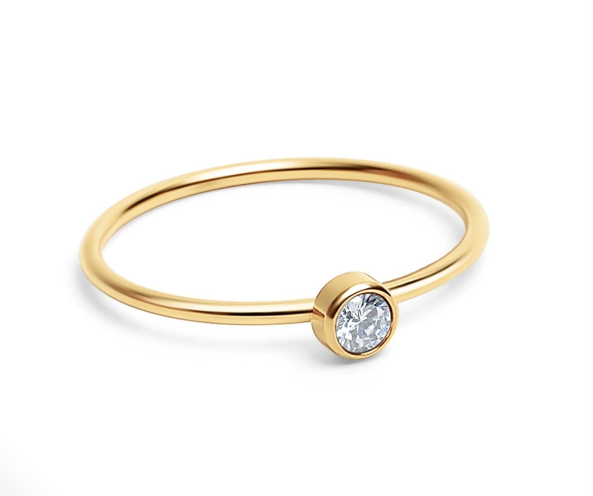 The Addison Stack Ring, stacking ring from Garden District Jewelry, product photo 9 of 15.