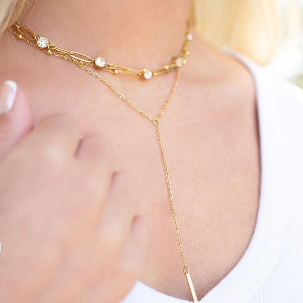 The Dream Collection Crystal Necklace, from Garden District Jewelry — product photo 3 of 11.