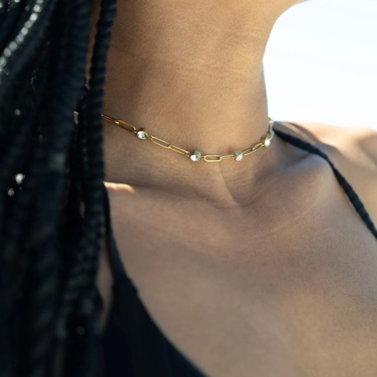 The Dream Collection Crystal Necklace, from Garden District Jewelry — product photo 10 of 11.