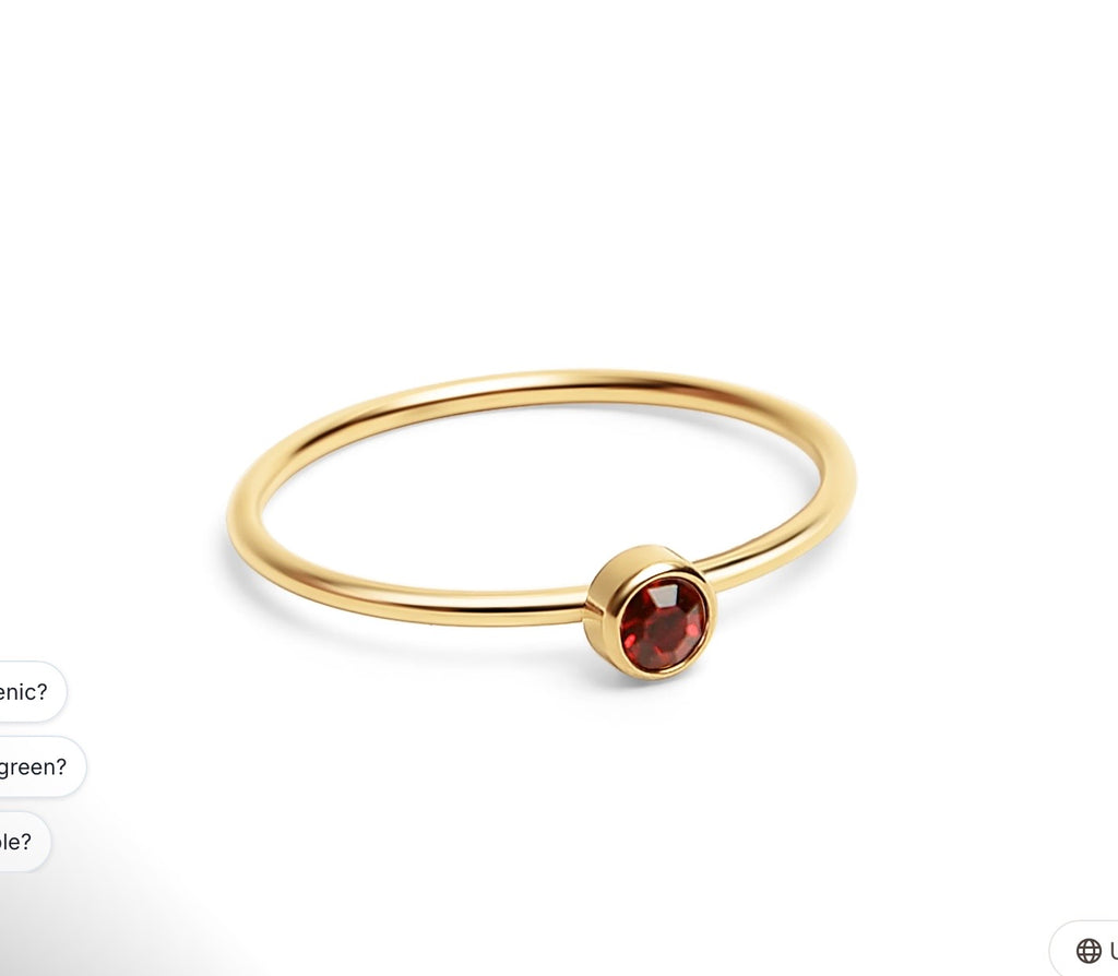 The Addison Stack Ring, stacking ring from Garden District Jewelry, product photo 11 of 15.