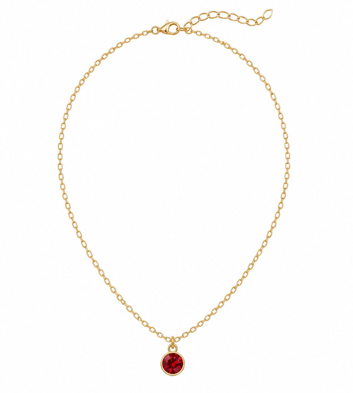 The Celeste Necklace, faceted crystal pendant necklace from Garden District Jewelry, product photo 4 of 8.