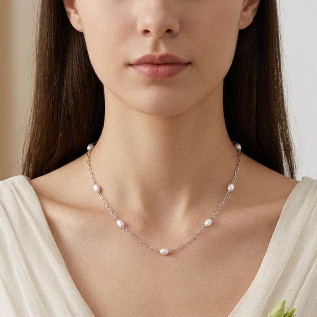 The Josephine Street Station Pearl Necklace, additional product photo.
