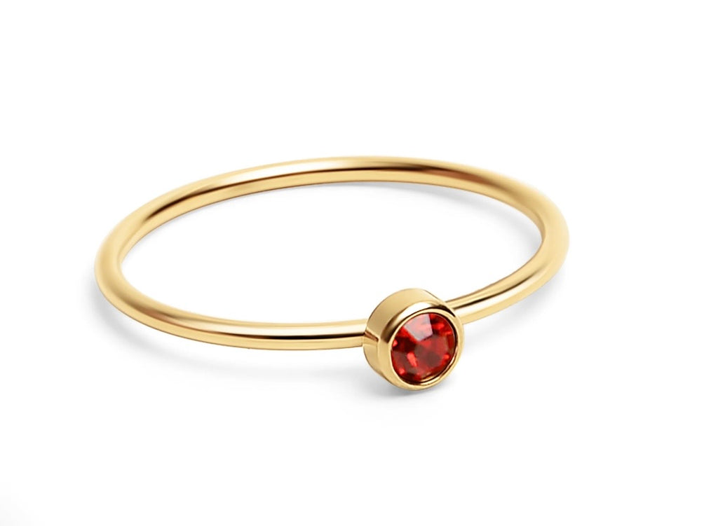 The Addison Stack Ring, stacking ring from Garden District Jewelry.