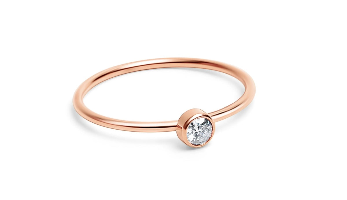 The Addison Stack Ring, stacking ring from Garden District Jewelry, additional product photo.