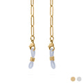 18K Gold PVD Stainless Steel Paperclip Sunglass Chain