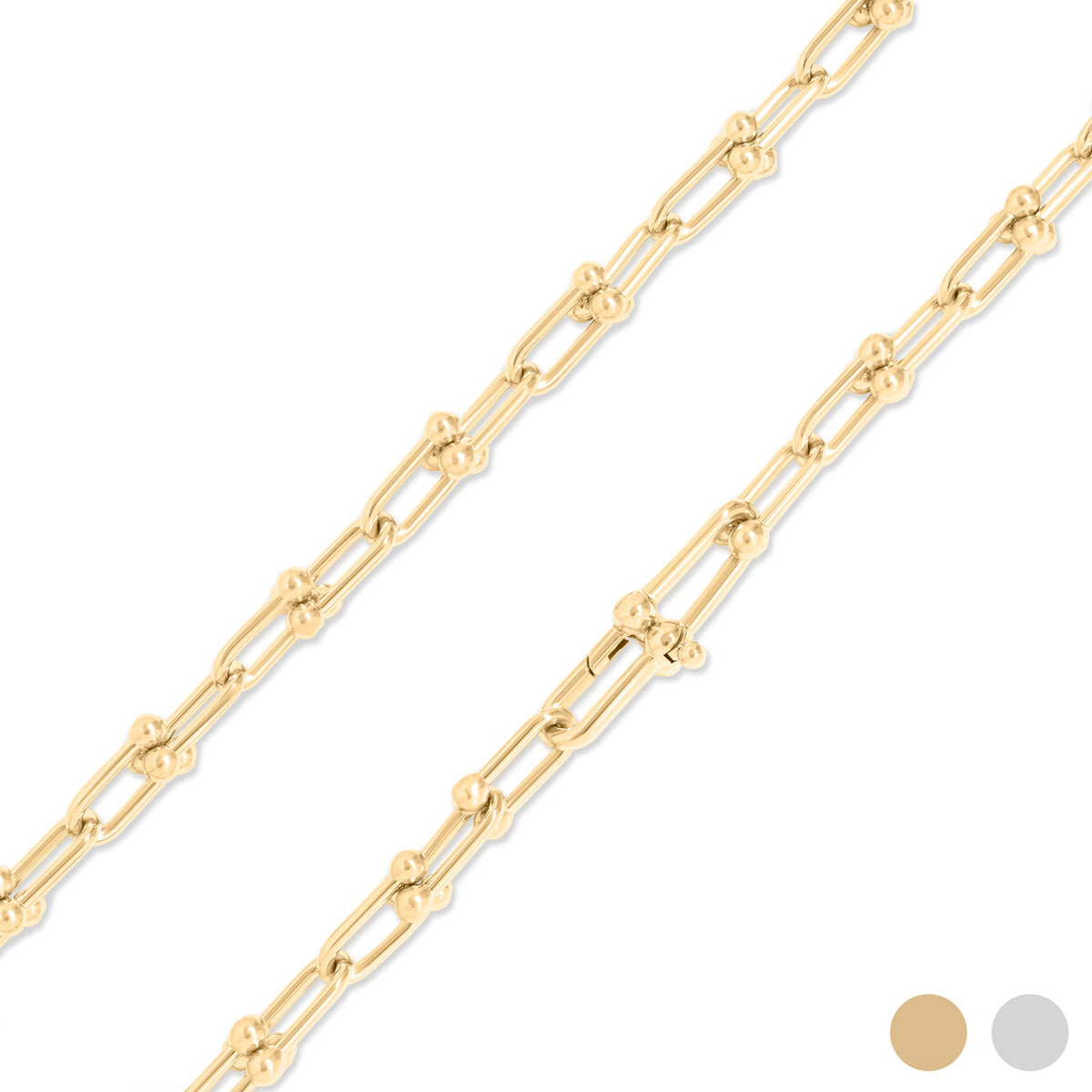 Hardware Chain Necklace clasp - Gold