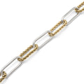 Camp Street Collection mixed tone gold and silver chain on a white background