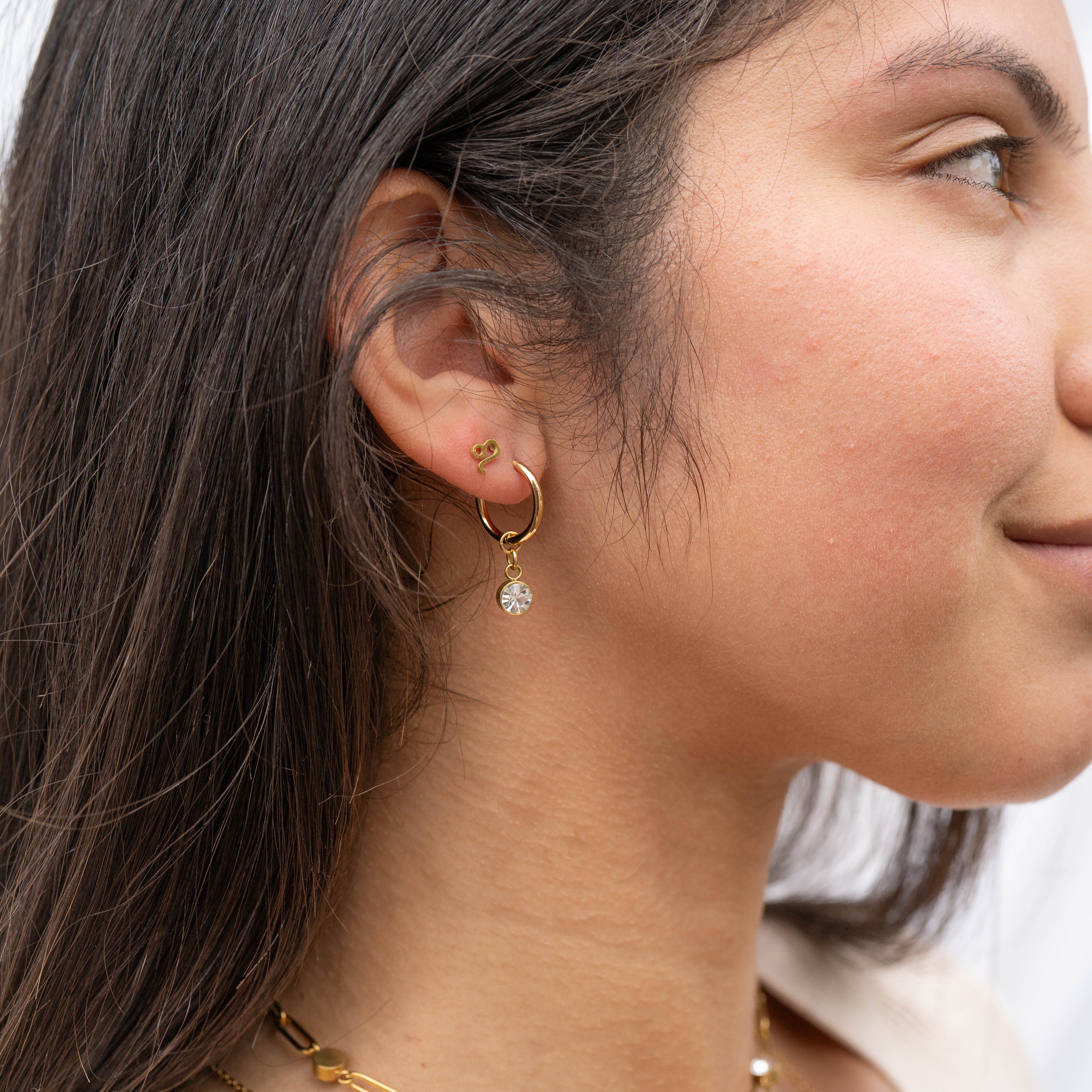 The Coliseum Drop Stone Earring