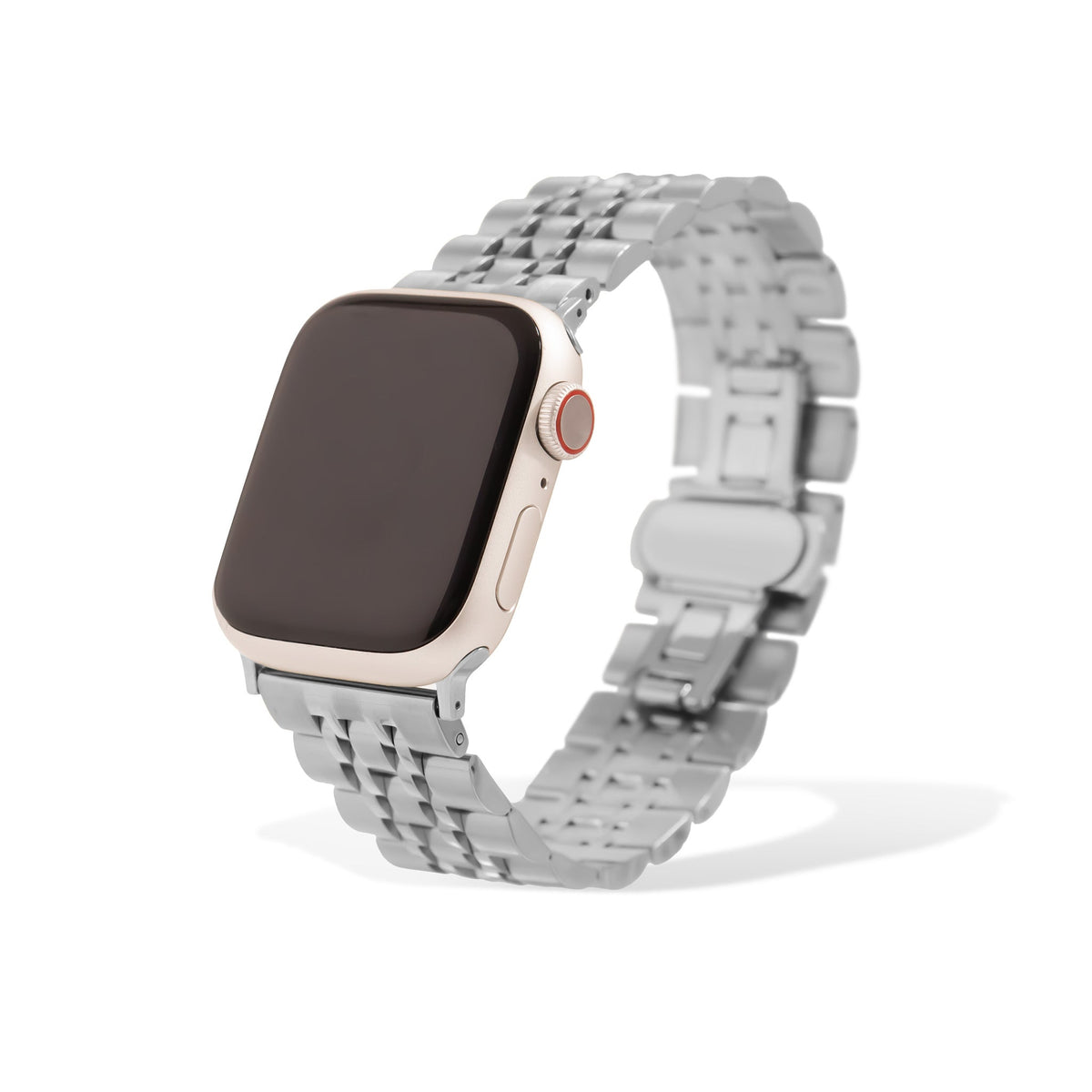 Garden Link Apple Watchband in silver