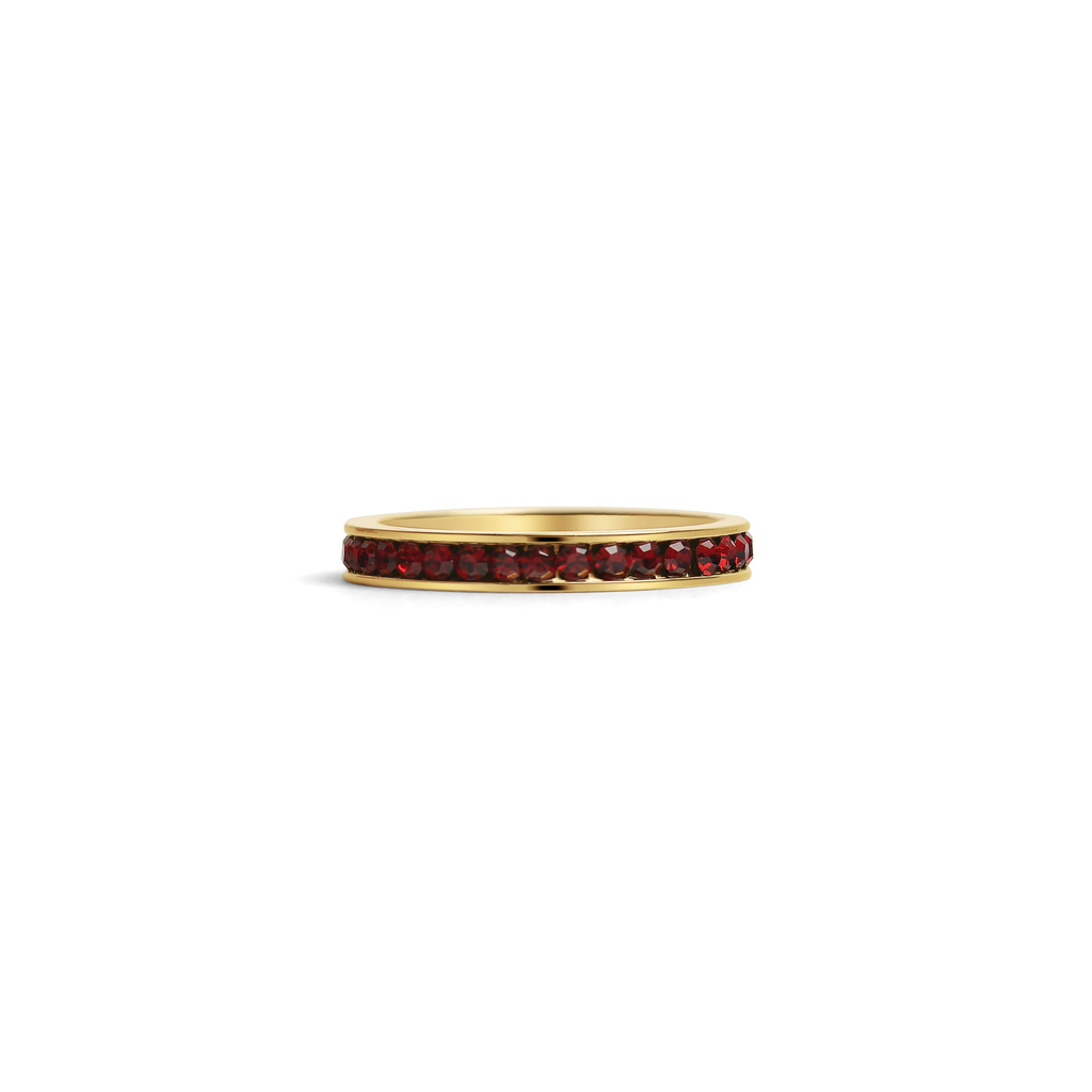 Everly Crystal Infinity Stacking  Ring