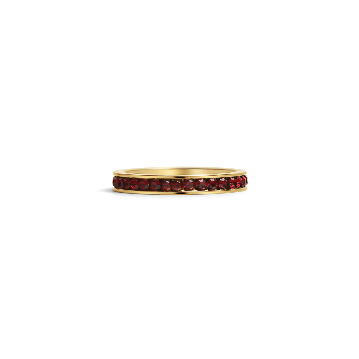 Everly Crystal Infinity Stacking  Ring
