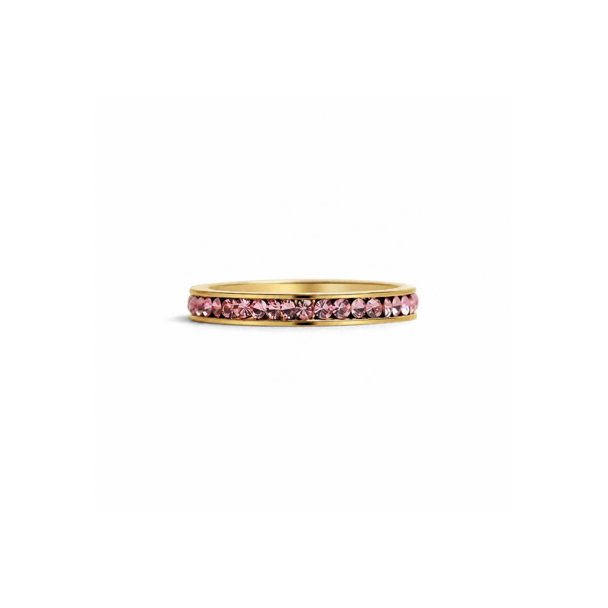Everly Crystal Infinity Stacking  Ring