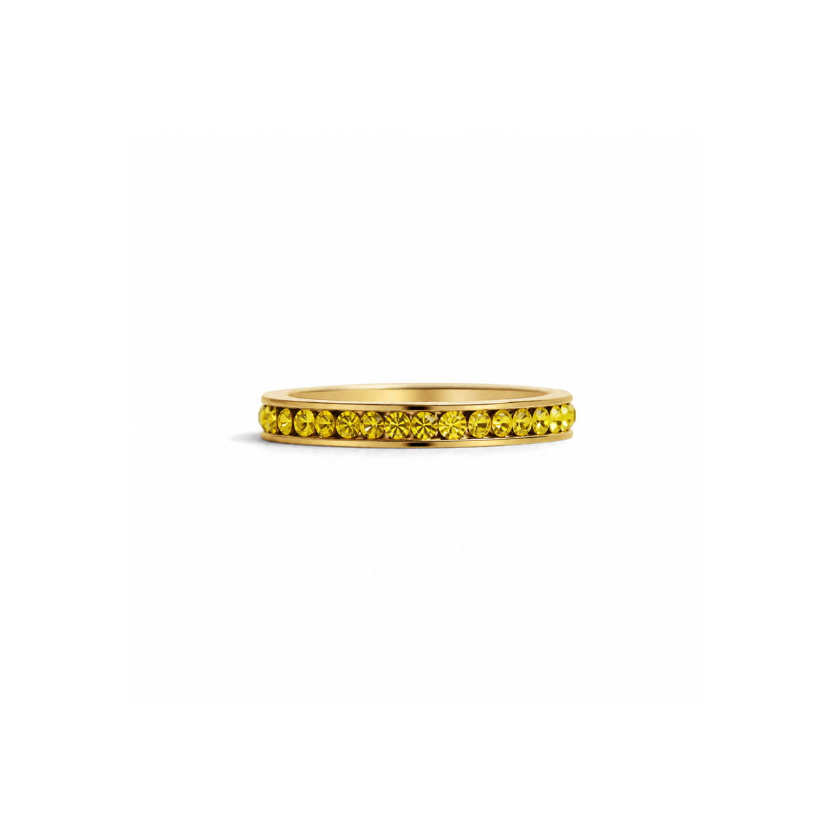 Everly Crystal Infinity Stacking  Ring
