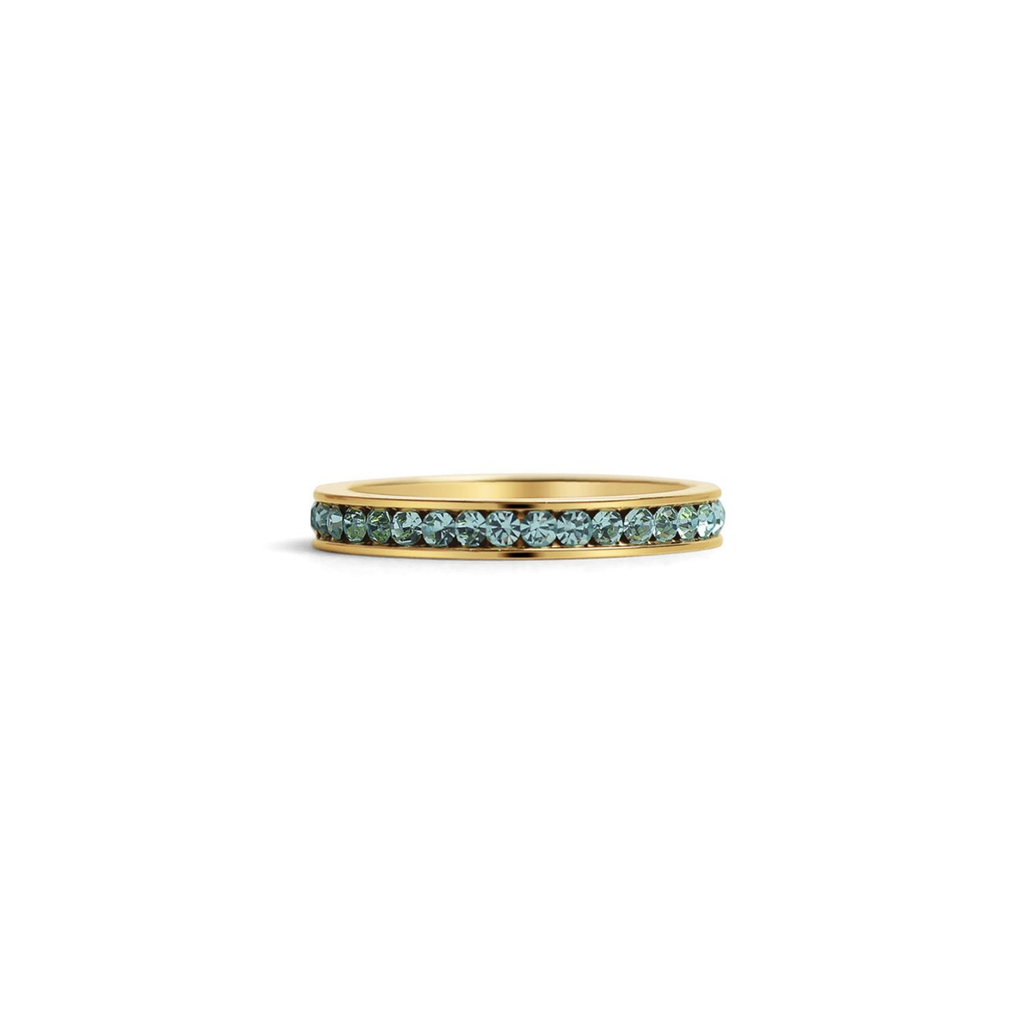 Everly Crystal Infinity Stacking  Ring