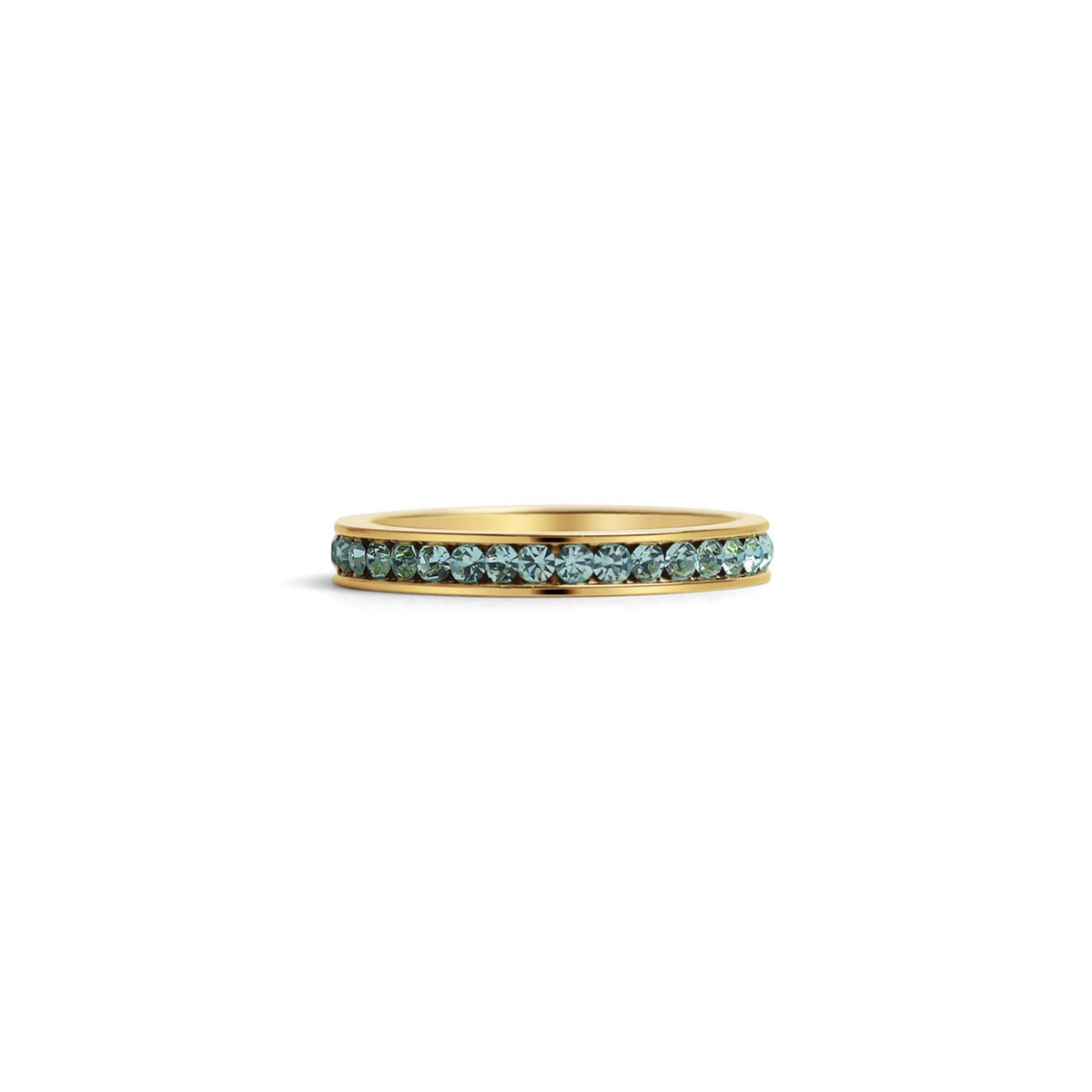 Everly Crystal Infinity Stacking  Ring