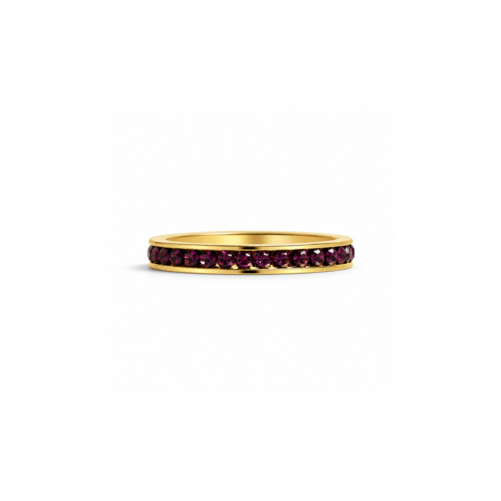 Everly Crystal Infinity Stacking  Ring
