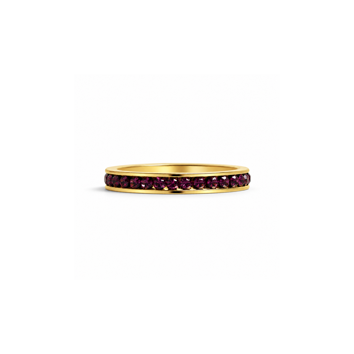Everly Crystal Infinity Stacking  Ring
