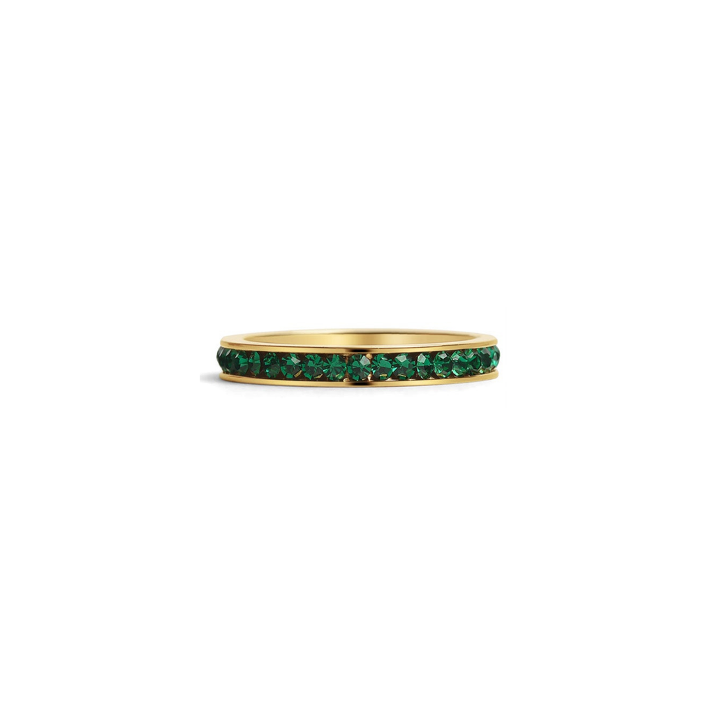 Everly Crystal Infinity Stacking  Ring