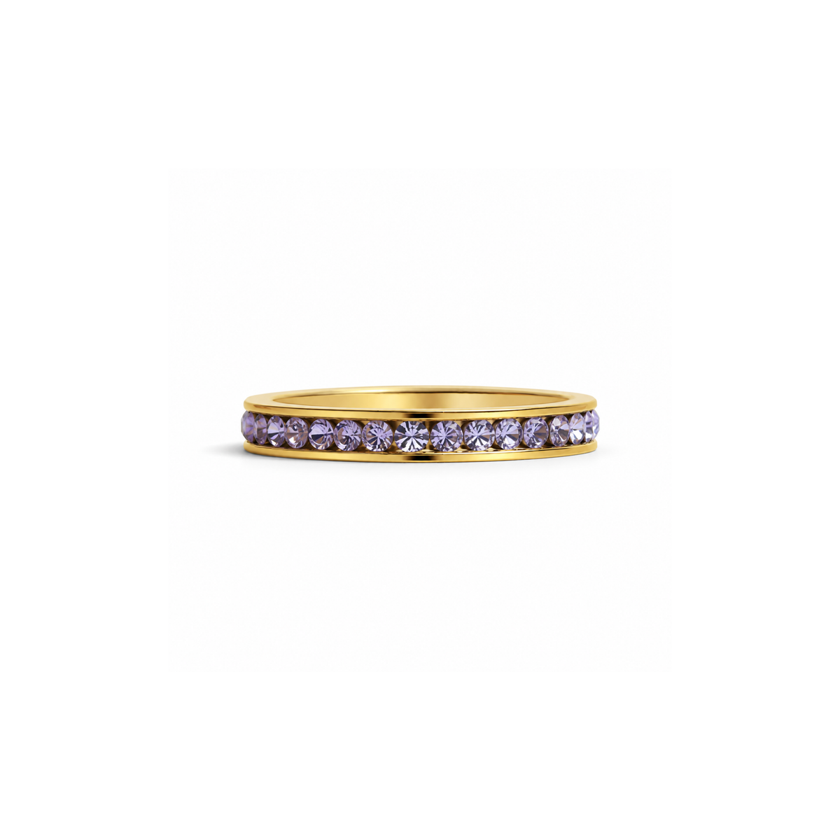 Everly Crystal Infinity Stacking  Ring