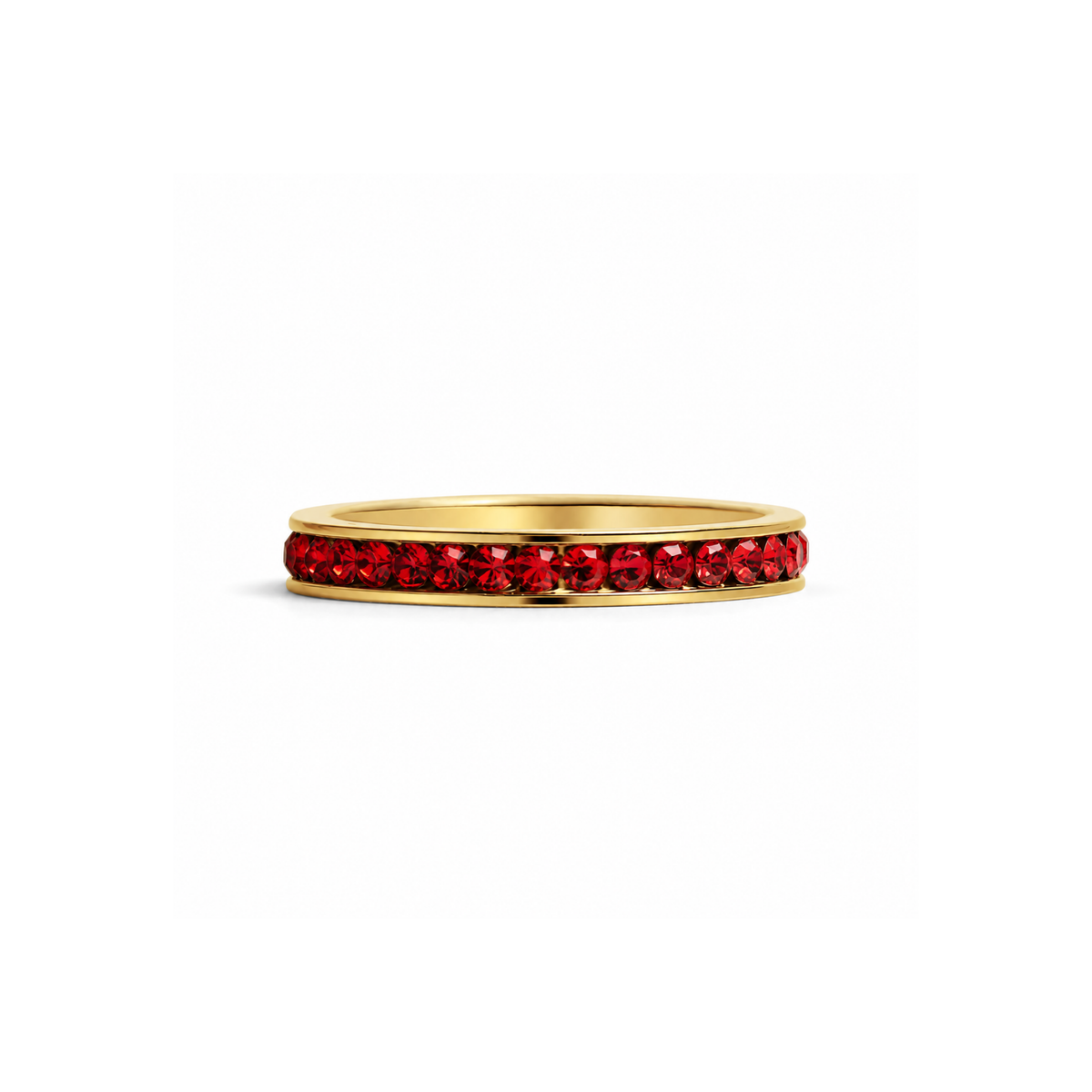 Everly Crystal Infinity Stacking  Ring