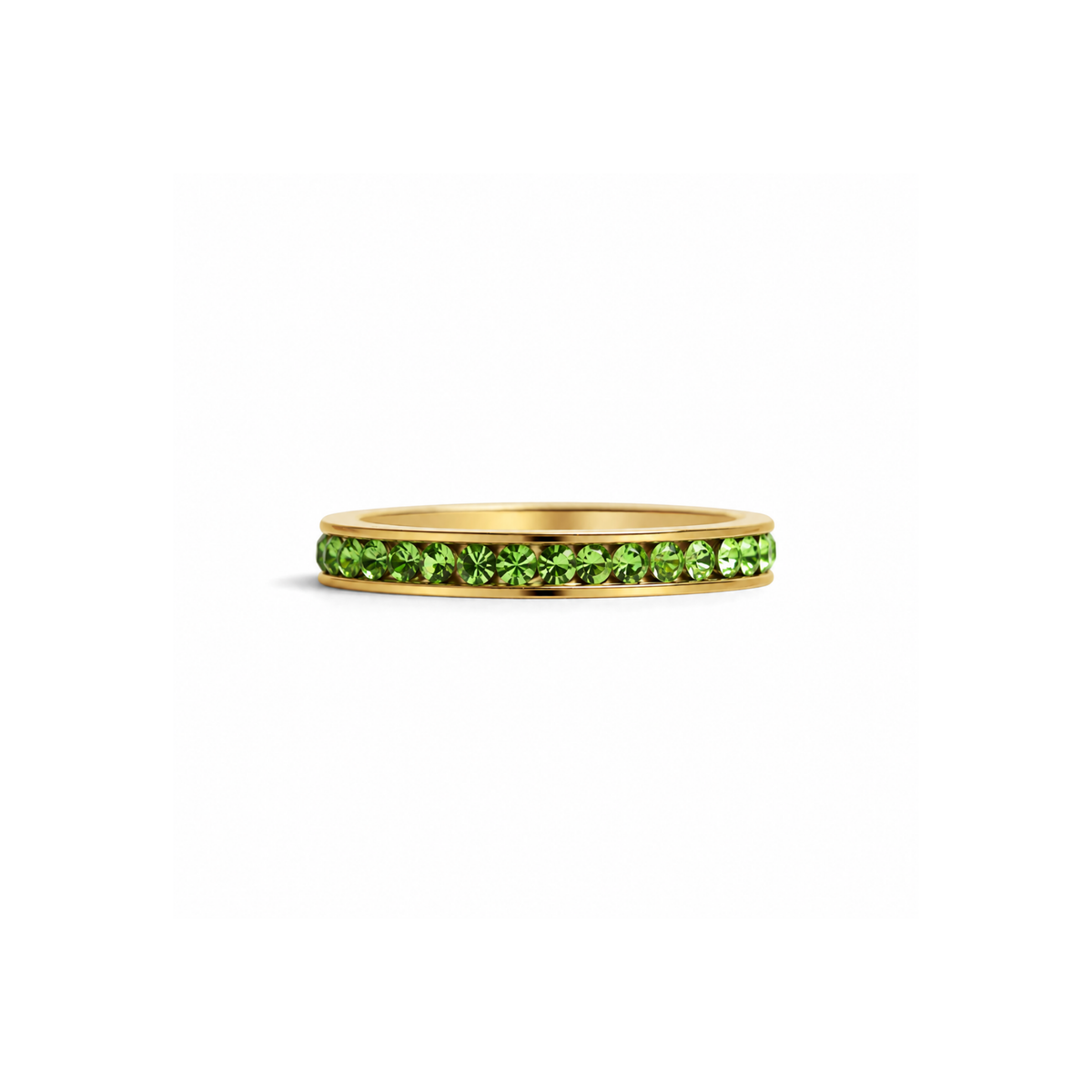 Everly Crystal Infinity Stacking  Ring