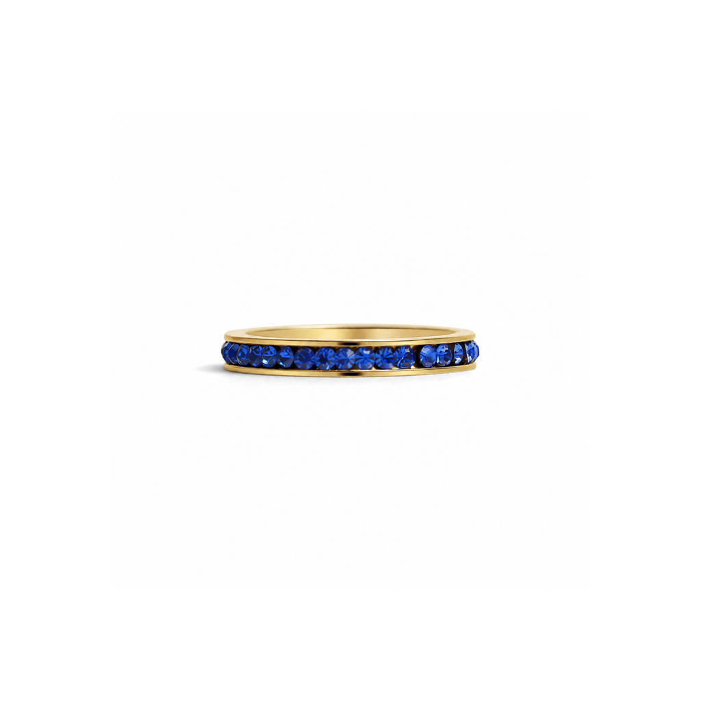 Everly Crystal Infinity Stacking  Ring
