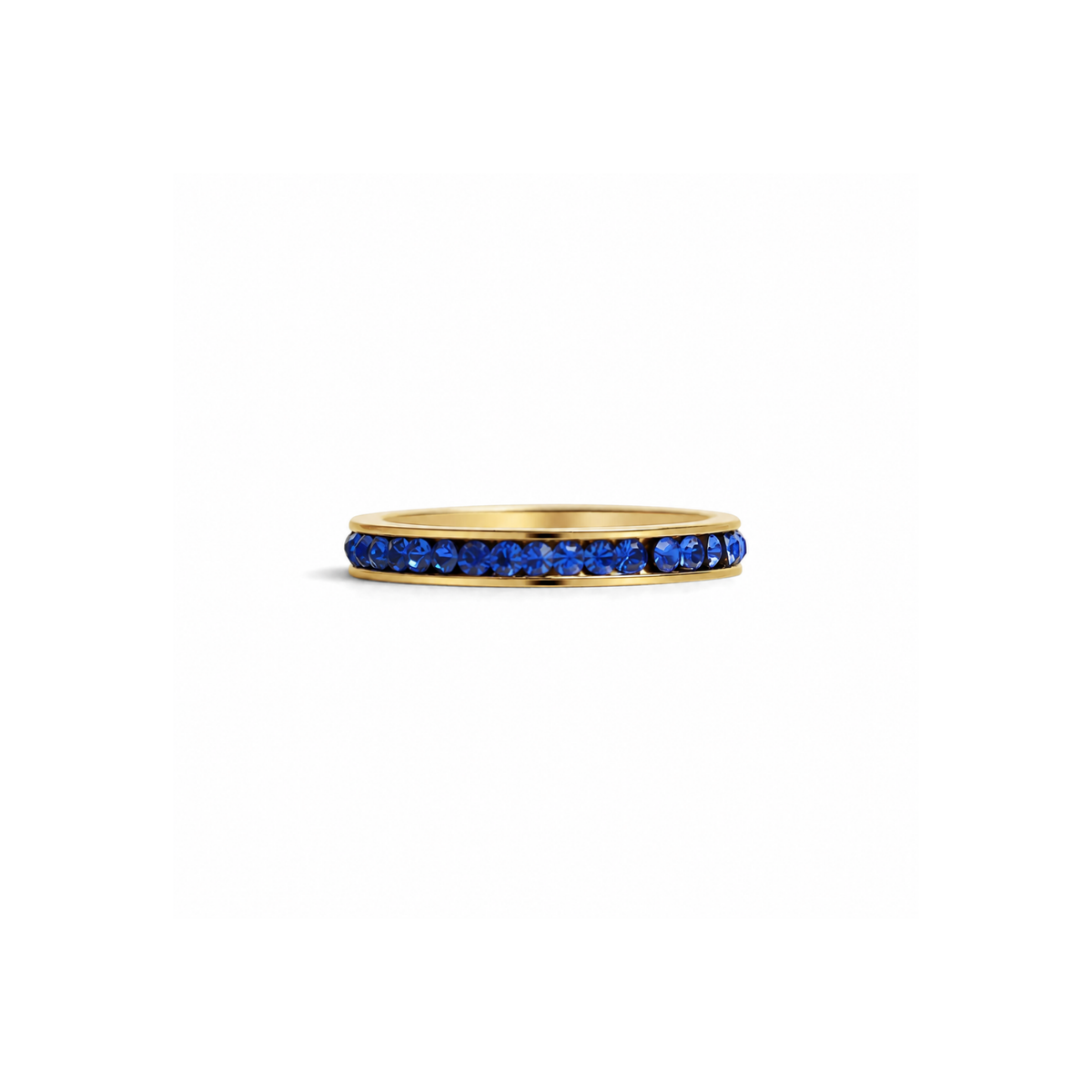 Everly Crystal Infinity Stacking  Ring