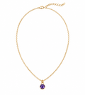 The Celeste Necklace, faceted crystal pendant necklace from Garden District Jewelry, product photo 1 of 8.