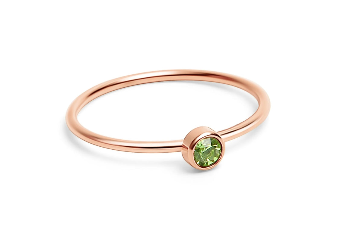 The Addison Stack Ring, close-up detail photo, from Garden District Jewelry