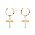 Cathedral Drop Cross Earrings, a cross drop earring from Garden District Jewelry, product photo 1 of 2.