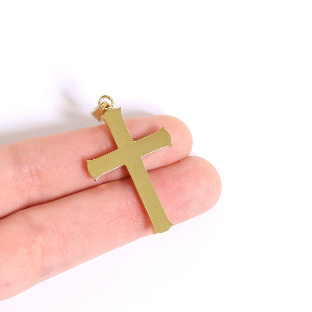 Cross Pendant Charm size reference