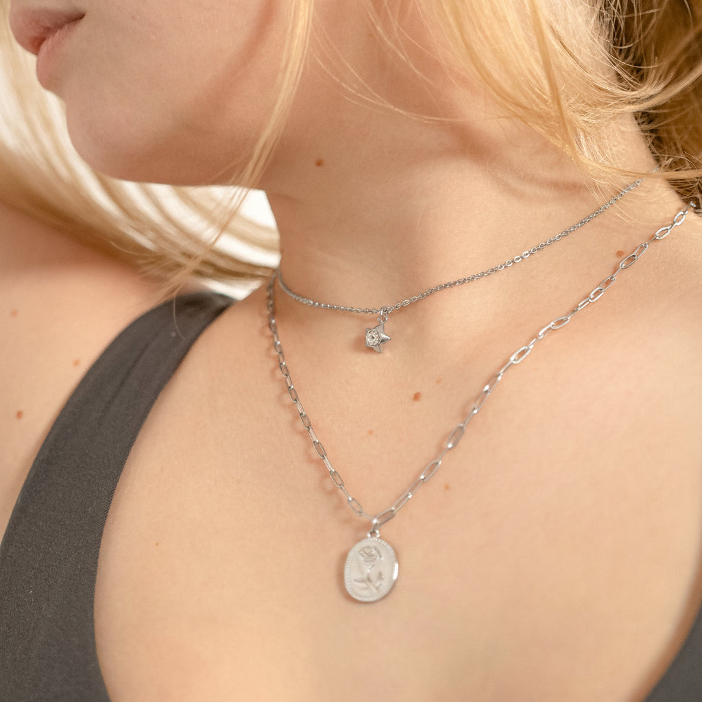 Rectangle Rose Charm alternate view