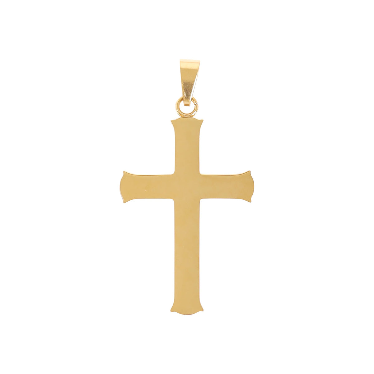 Gold Cross Pendant Charm