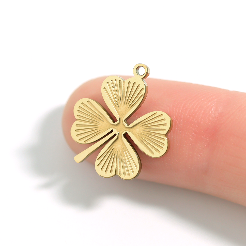 Gold Four Leaf Clover Charm