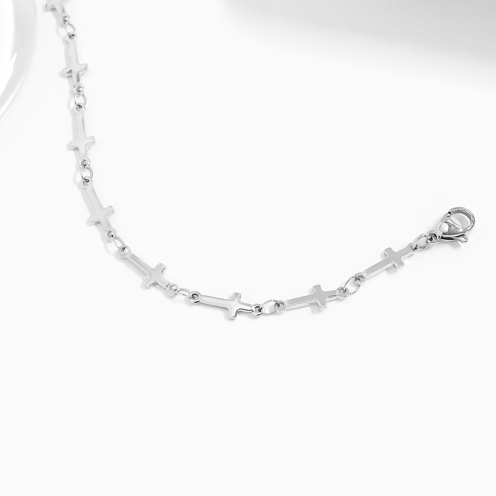 Cathedral Cross Charm Bracelet
