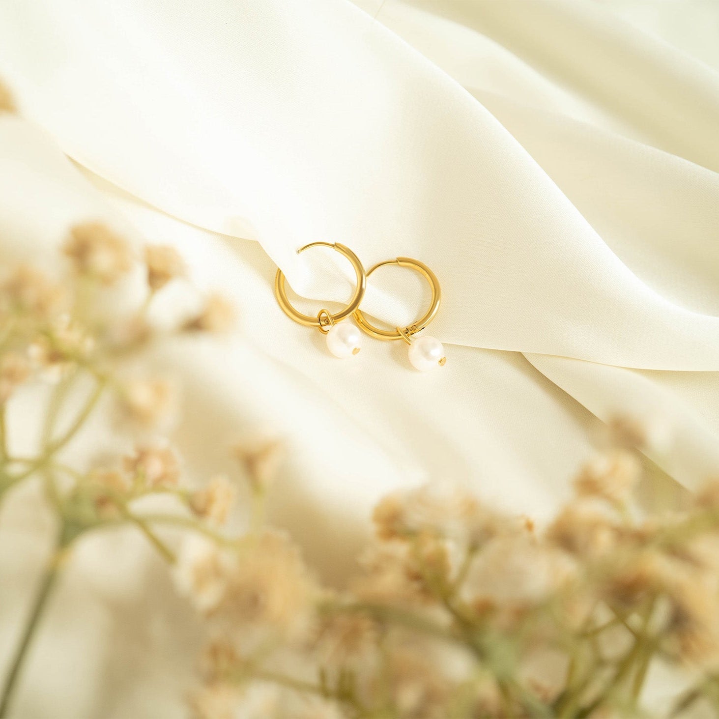 The Josephine Pearl Charm Earrings