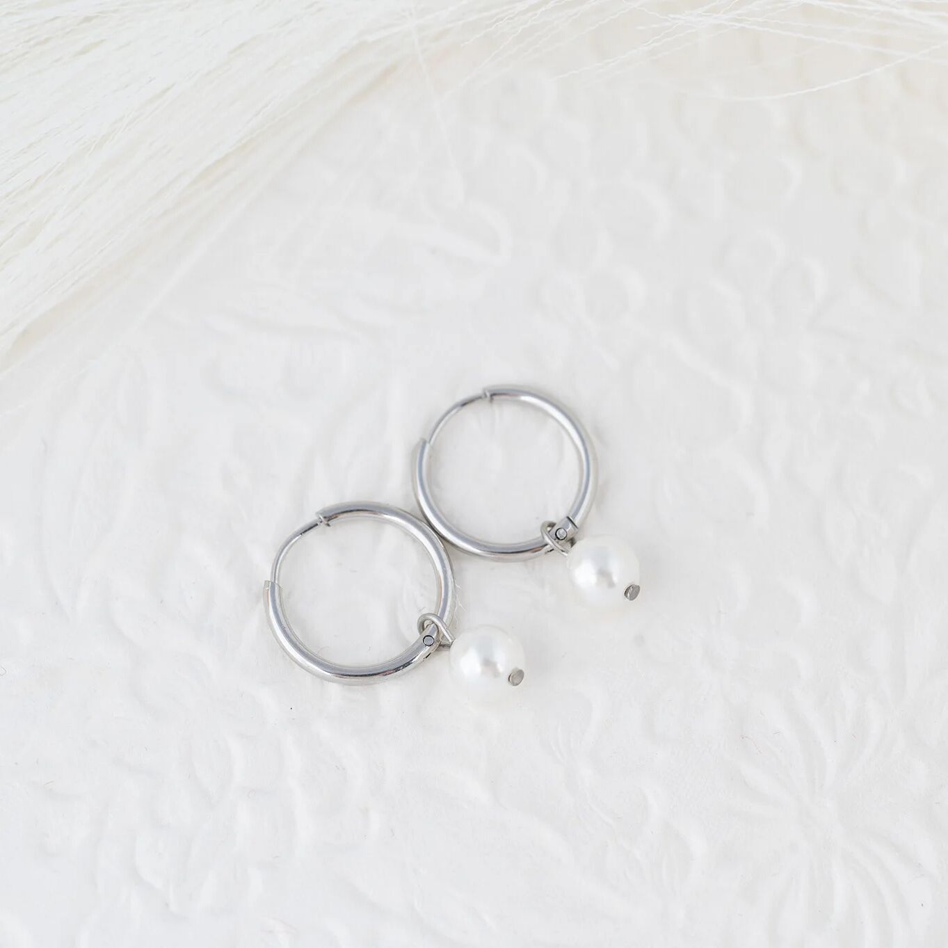 The Josephine Pearl Charm Earrings
