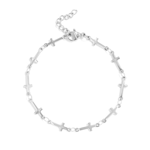 Cathedral Cross Charm Bracelet