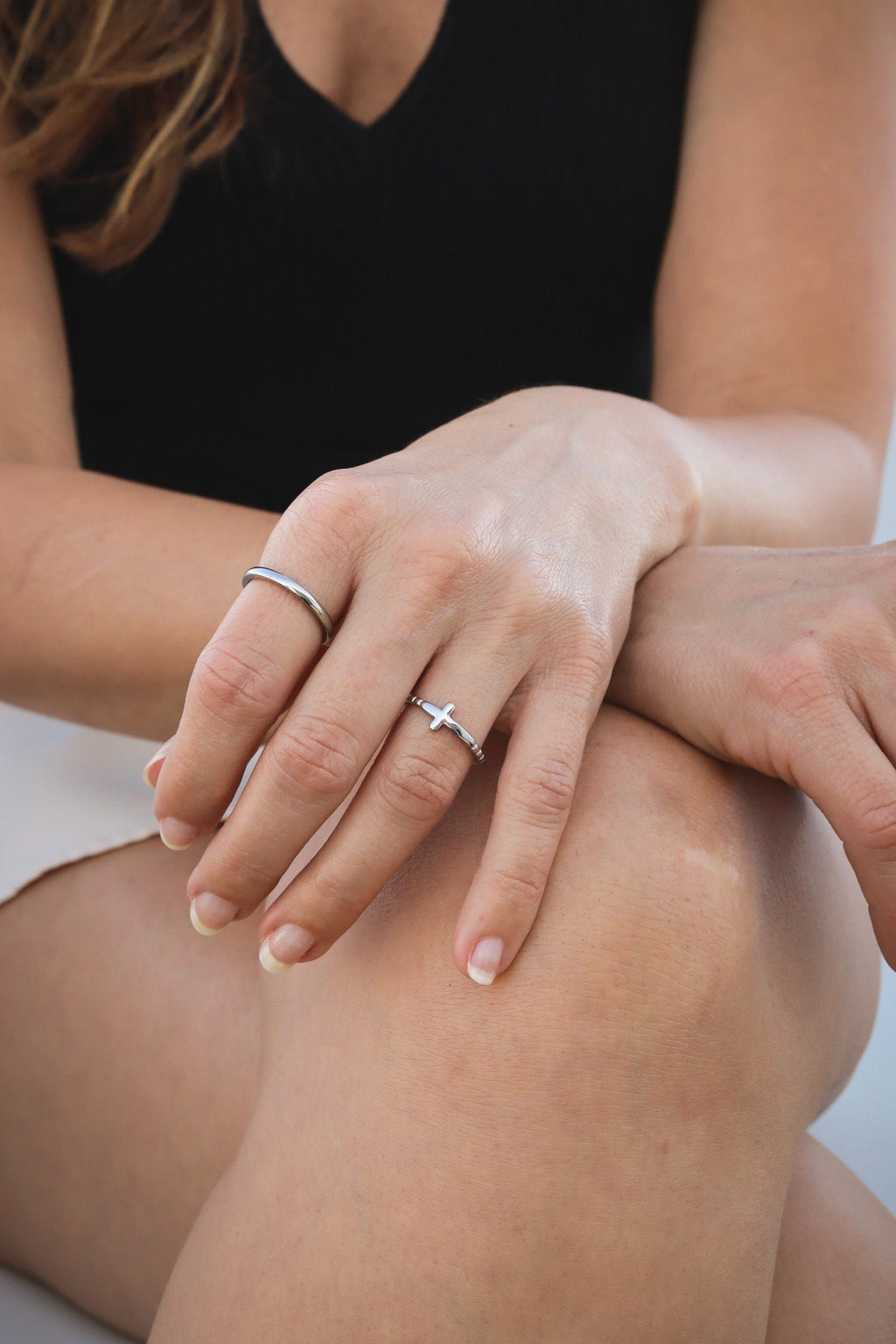The Cathedral Beaded Cross Ring