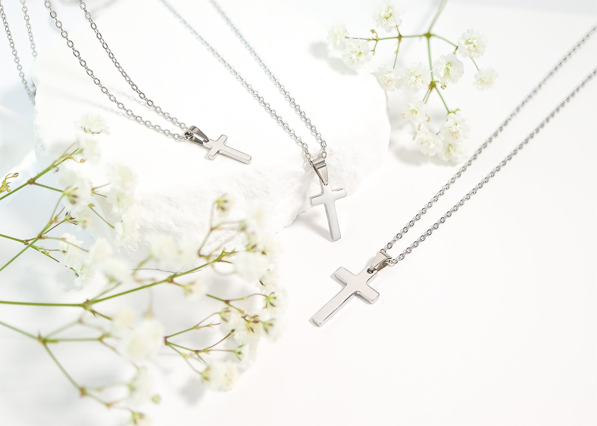 Cathedral Cross Pendant Necklace