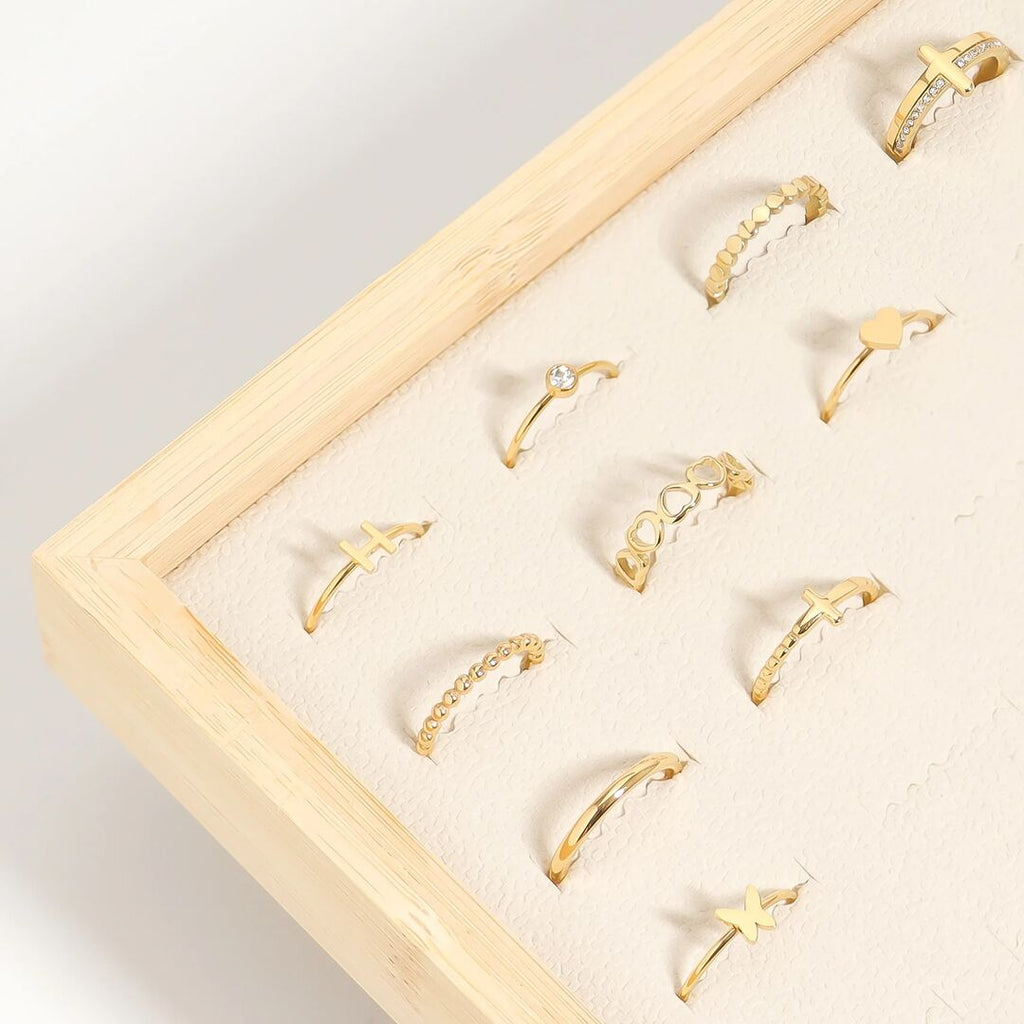 The Cathedral Beaded Cross Ring