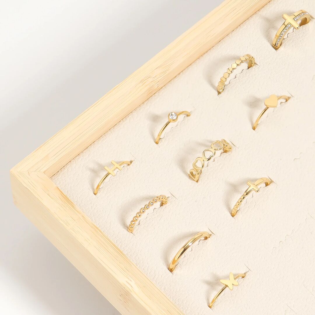 The Cathedral Beaded Cross Ring