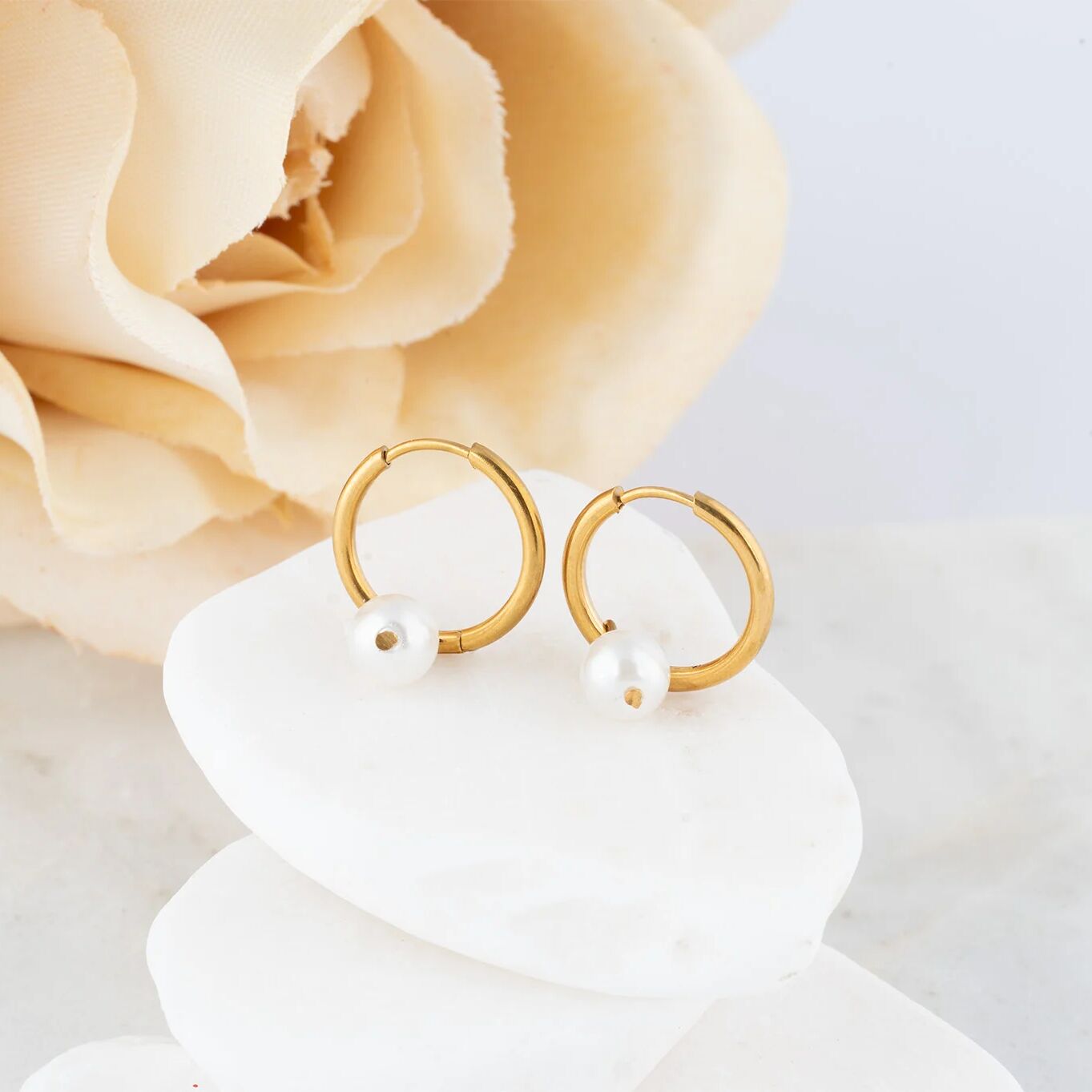 The Josephine Pearl Charm Earrings