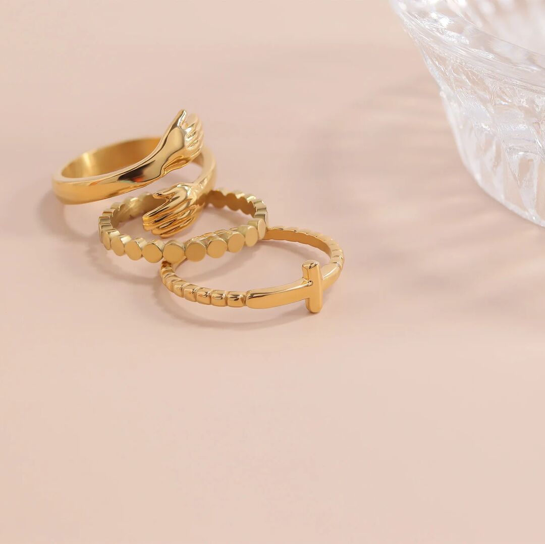 The Cathedral Beaded Cross Ring