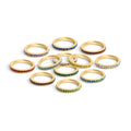 Everly Crystal Infinity Stacking  Ring