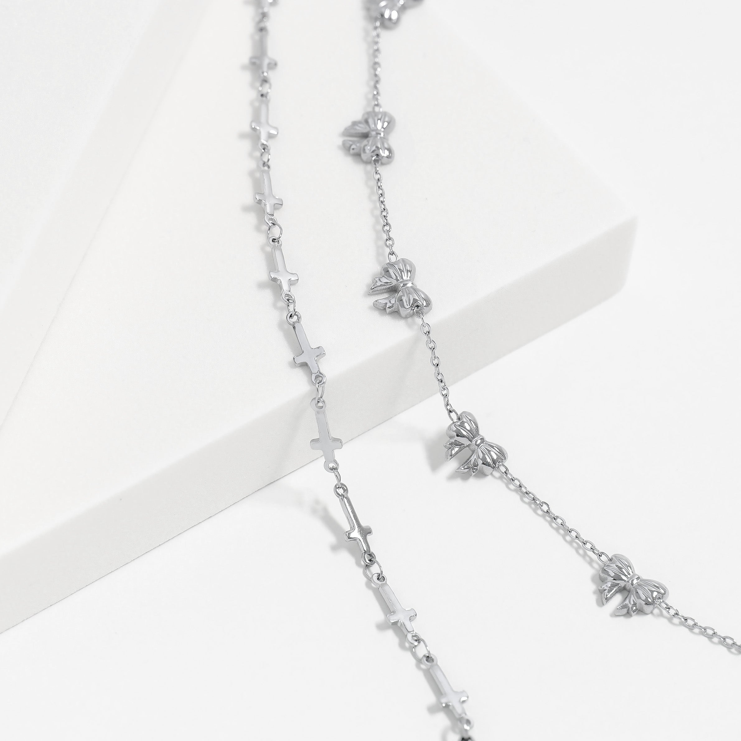 Cathedral Cross Charm Bracelet
