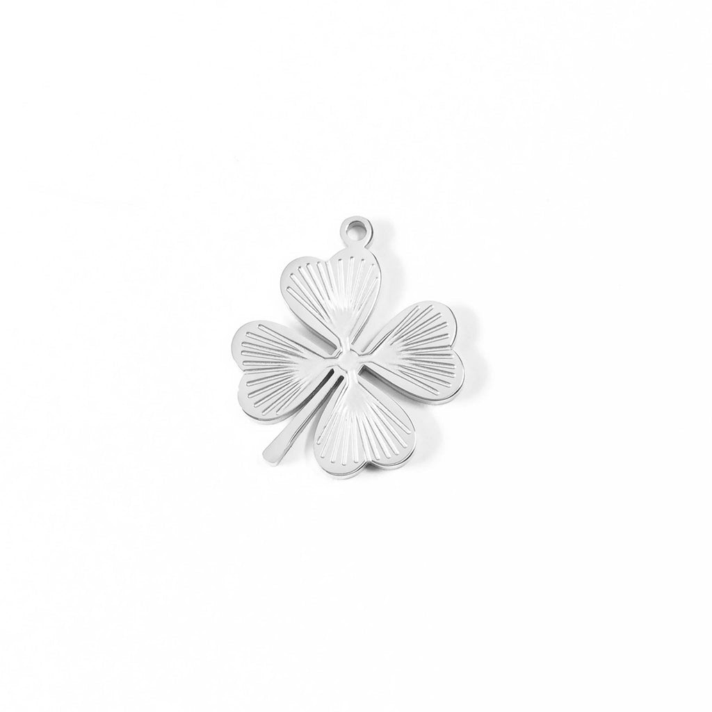 Silver Four Leaf Clover Charm